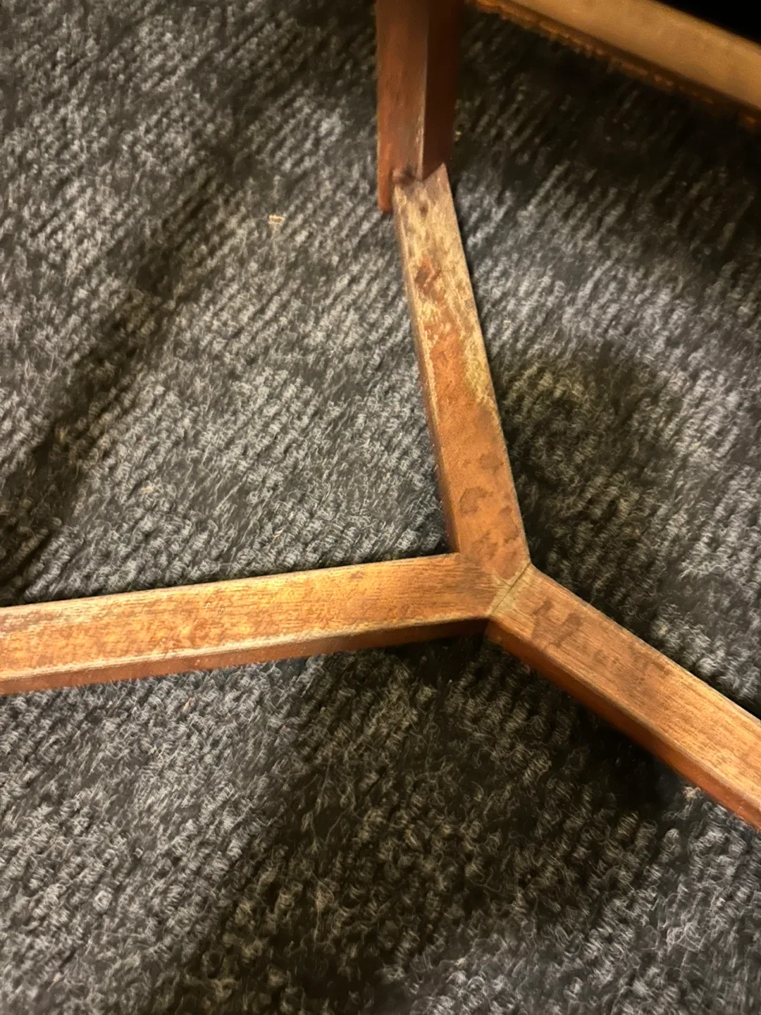 $18  EQ3 Trivia End Table side metal wood modern art deco image indicator(10)