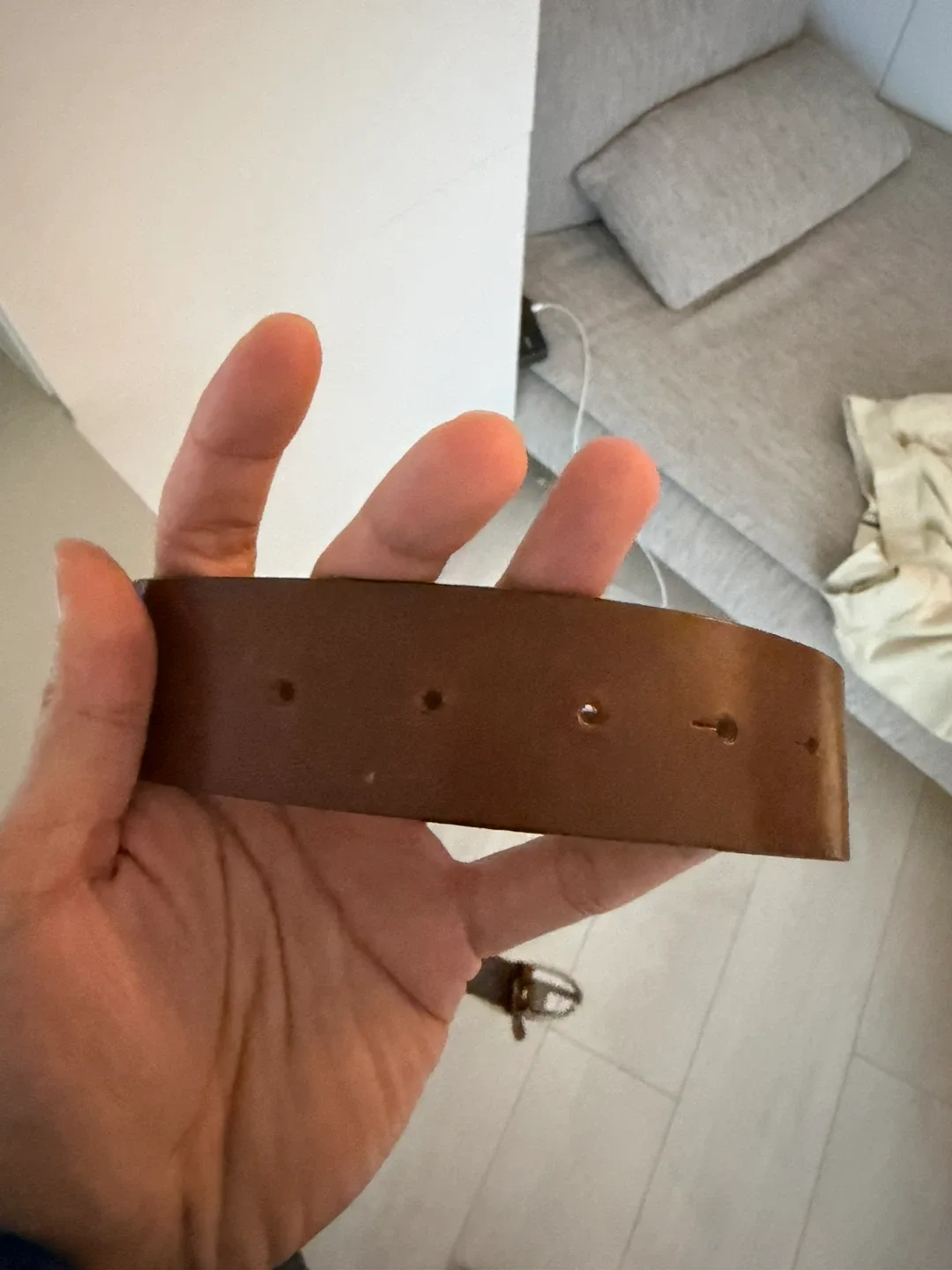 Diesel B-1dr Brown Leather Belt image indicator(6)