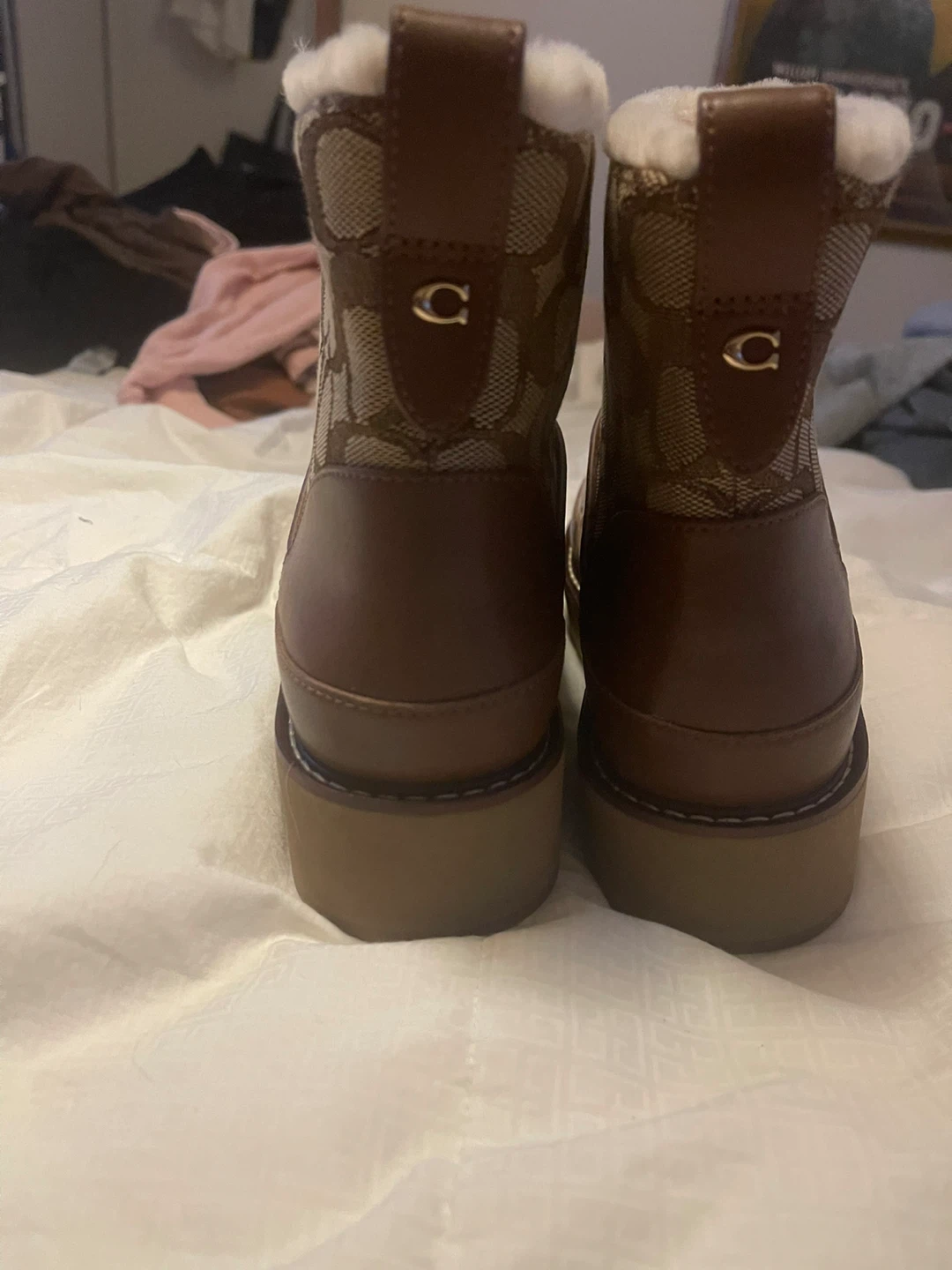 Coach Brown Patterned Winter Boots - photo 4