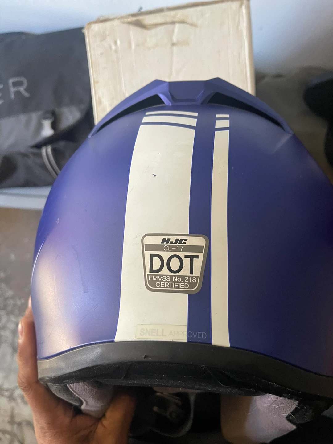 HJC CL-17 Blue Motorcycle Helmet - photo 3