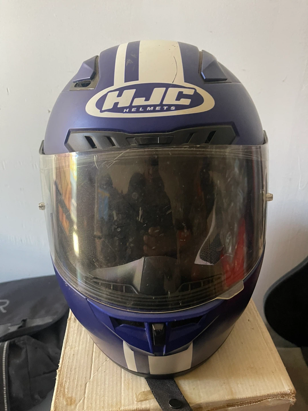HJC CL-17 Blue Motorcycle Helmet