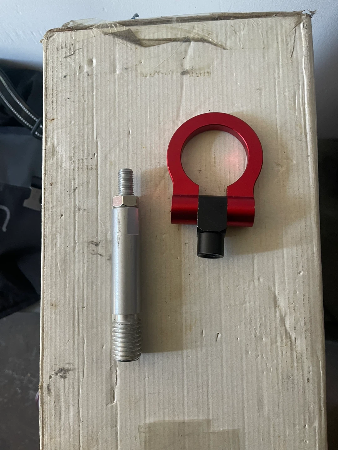 Red Aluminum Tow Hook