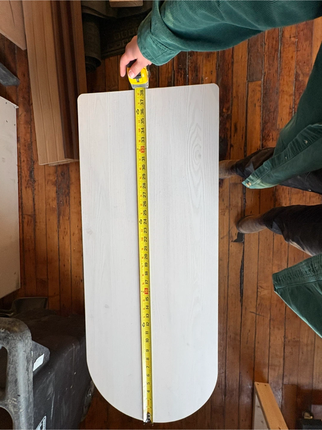 Small white desk/storage table - photo 4