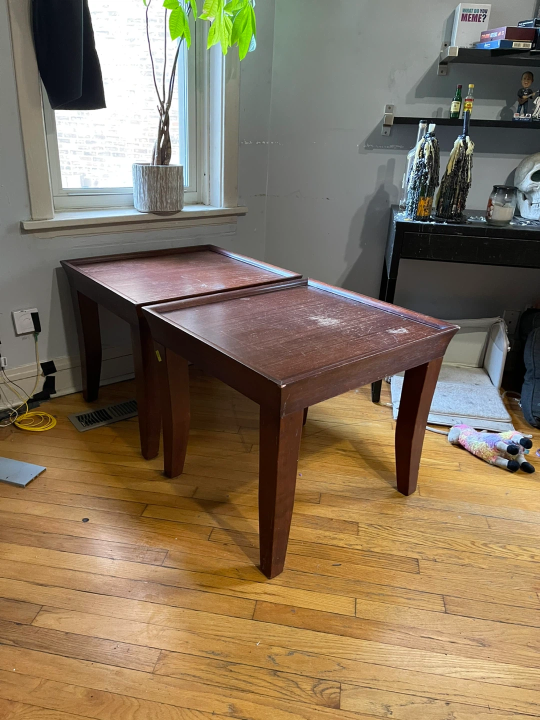 2 matching Wooden Side Tables