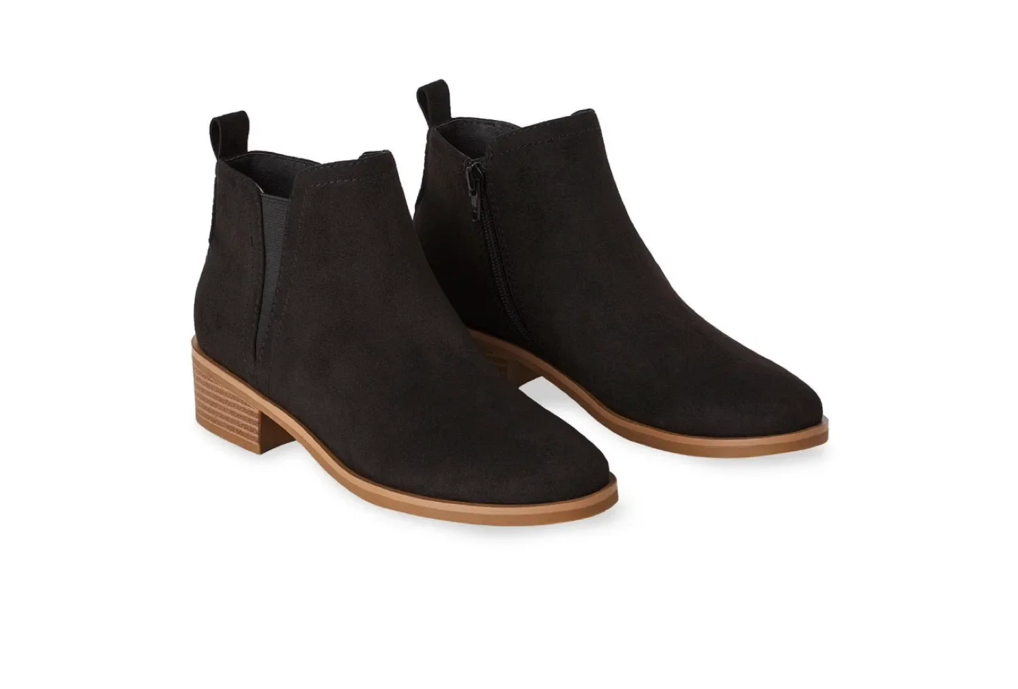 Time and Tru Black Ankle Boots - Size 6