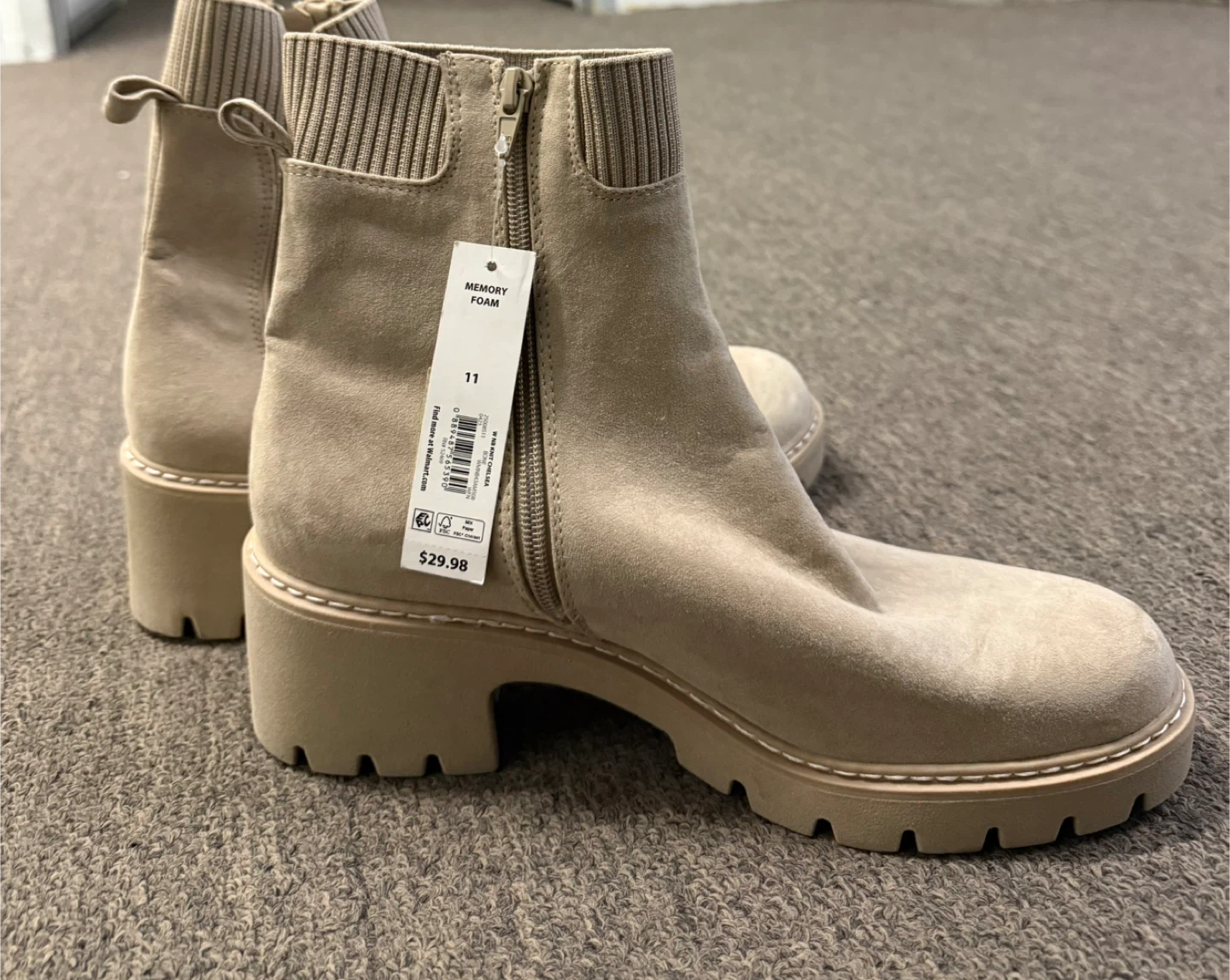 Time and Tru Women's Memory Foam Booties - Size 11 - photo 5