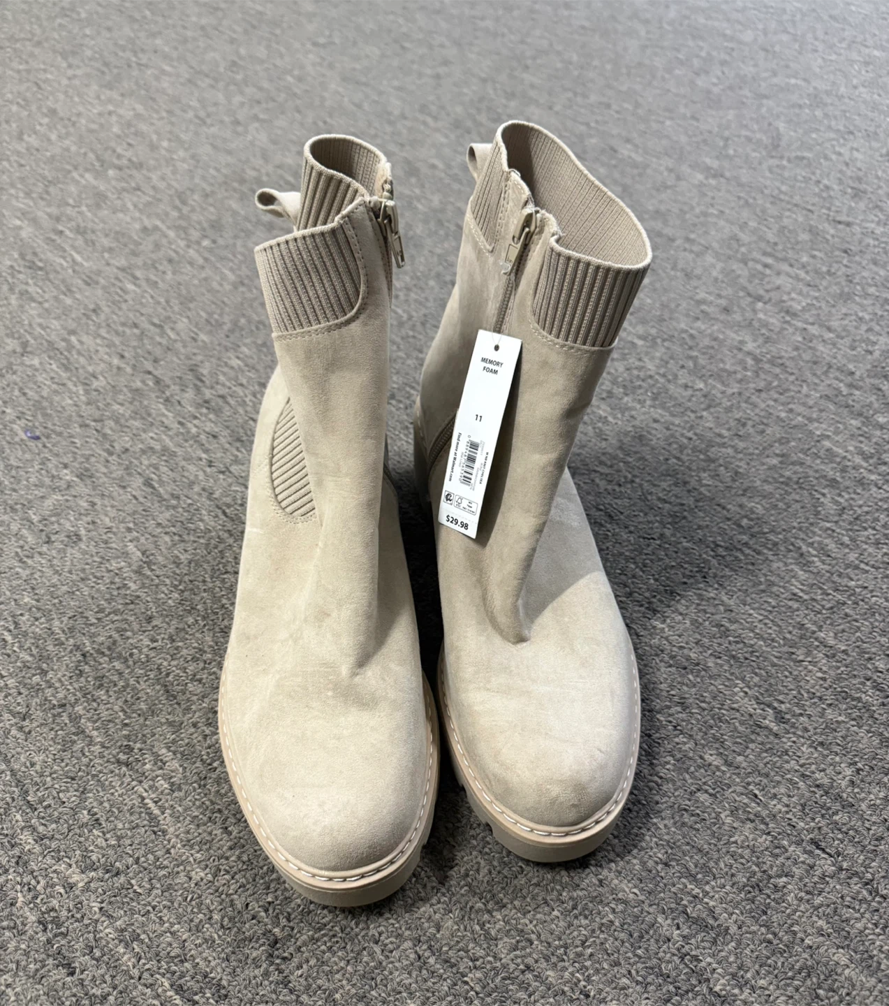 Time and Tru Women's Memory Foam Booties - Size 11 - photo 3