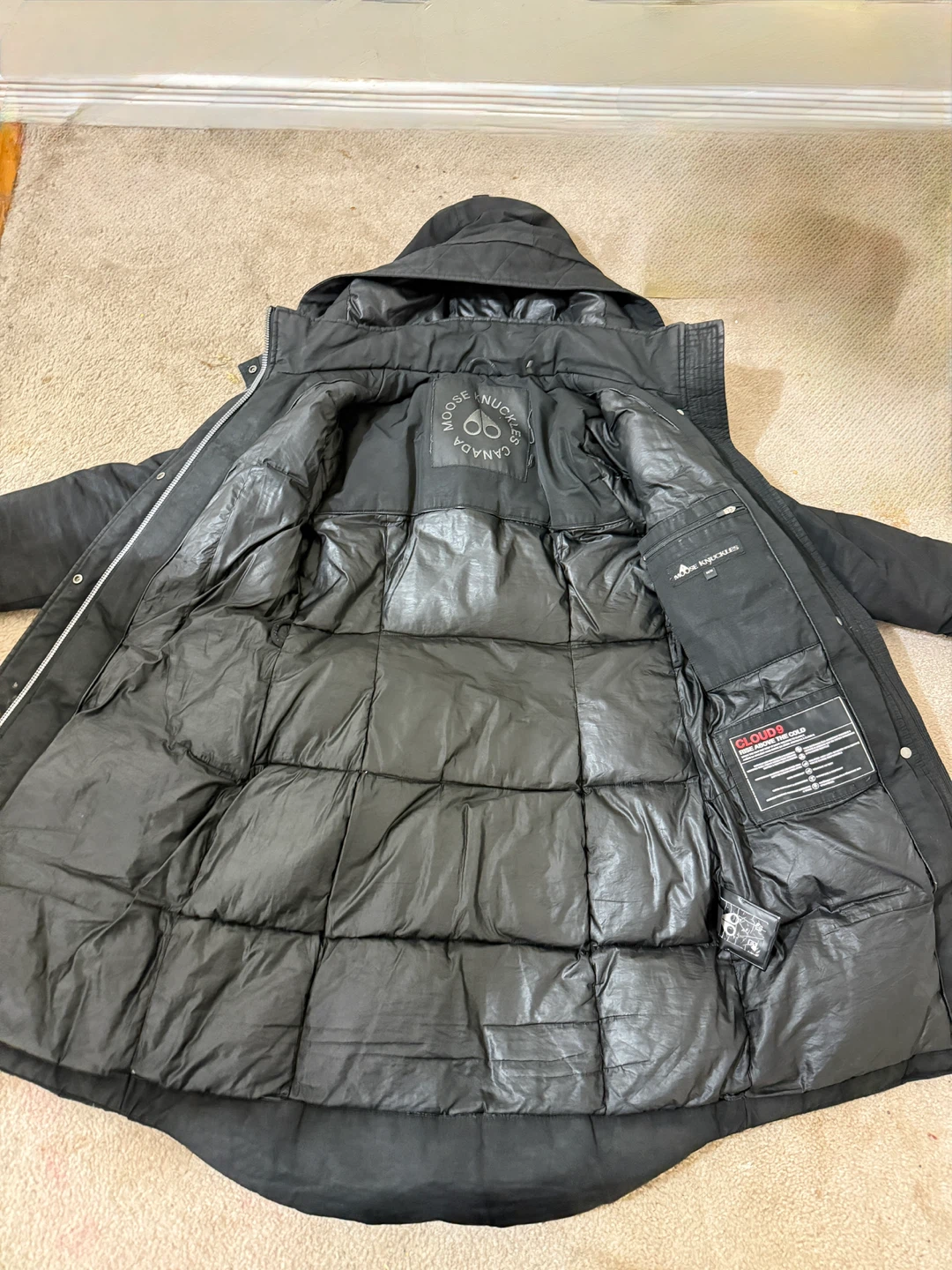 Moose Knuckles Black Down Parka - photo 2
