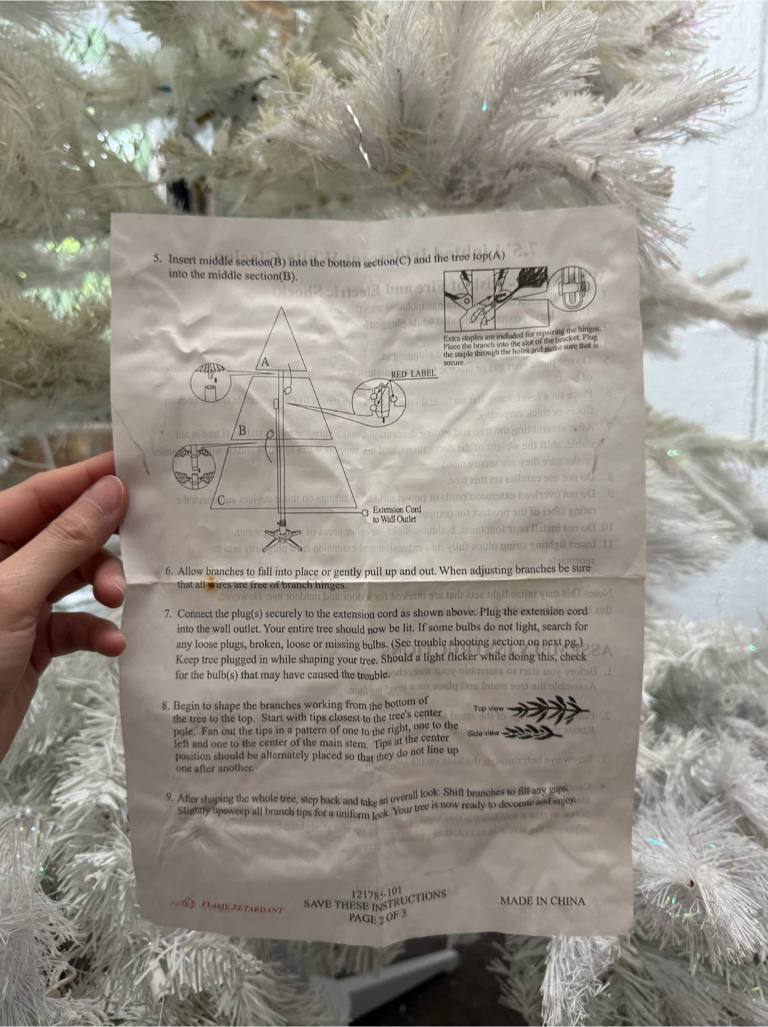7 1/2 ft White Glacier Pine Christmas Tree - photo 3