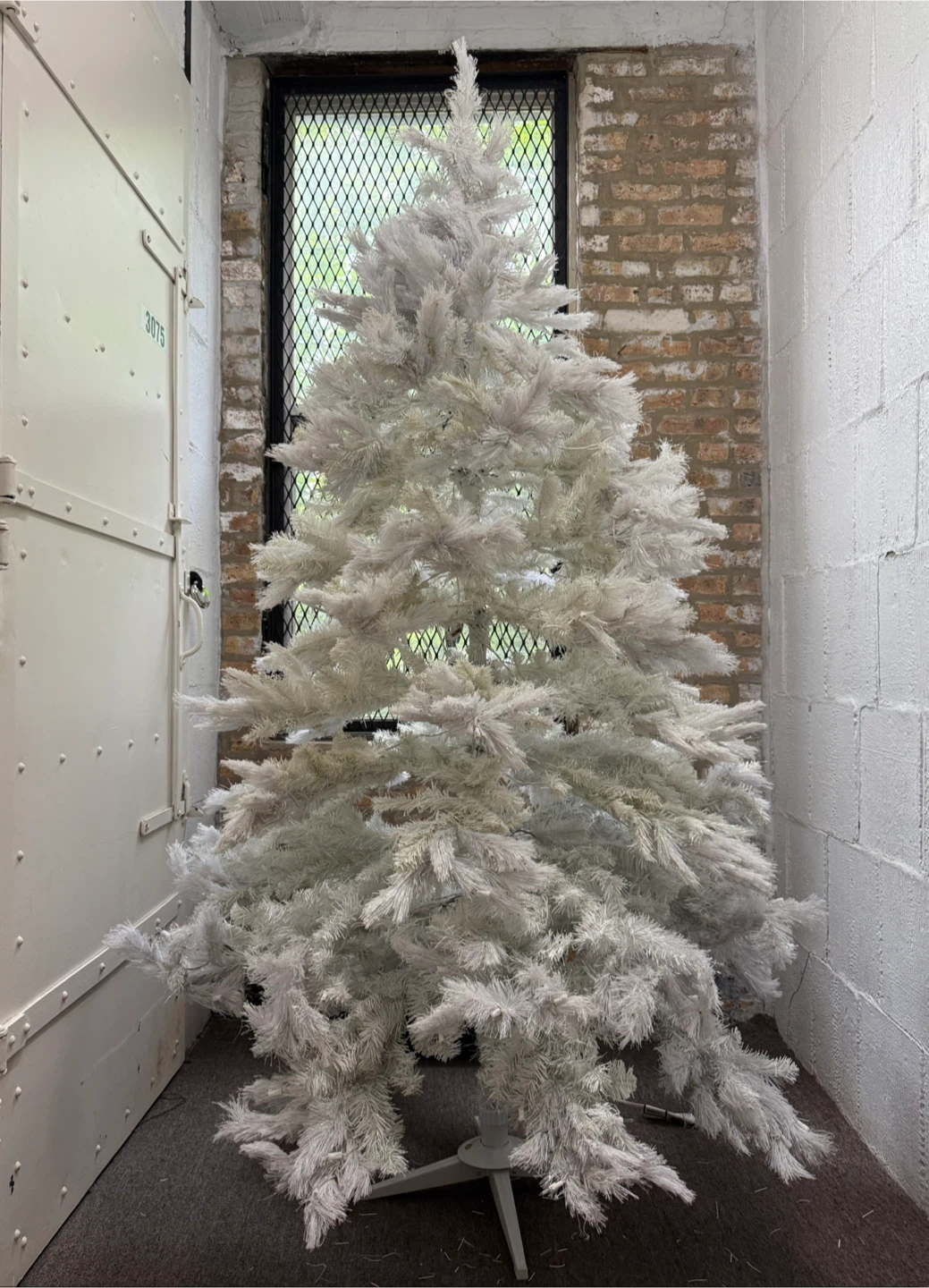 7 1/2 ft White Glacier Pine Christmas Tree