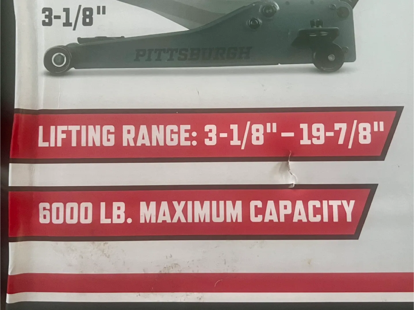 Pittsburgh 3 Ton Low Profile Floor Jack image indicator(4)