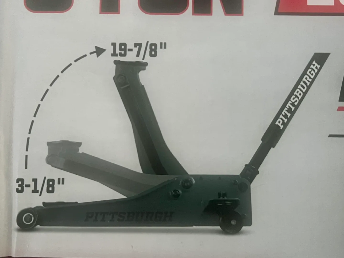 Pittsburgh 3 Ton Low Profile Floor Jack image indicator(3)