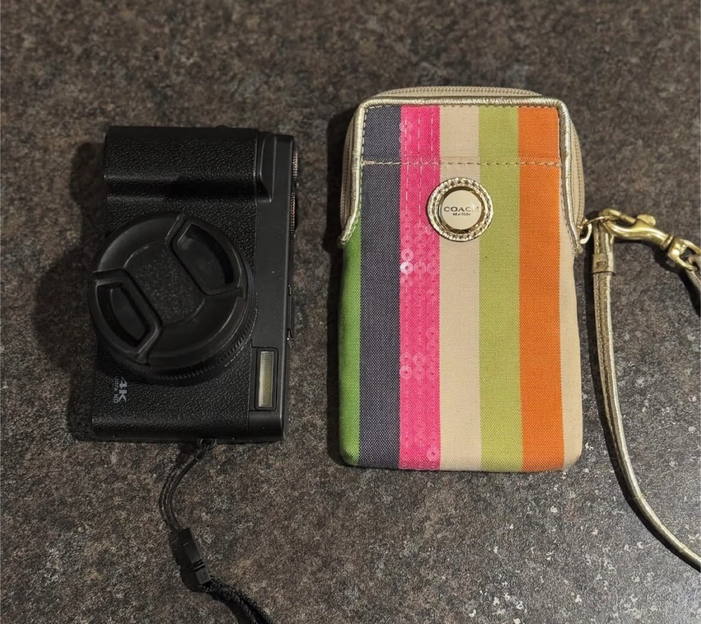 Coach camera pouch