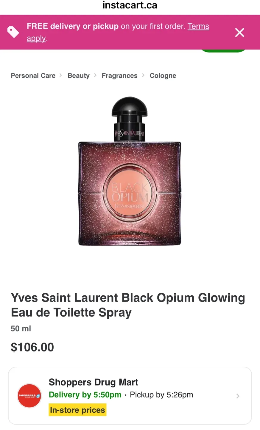 YSL Black Opium Perfume 50ml(half bottle) 🥕 image indicator(2)
