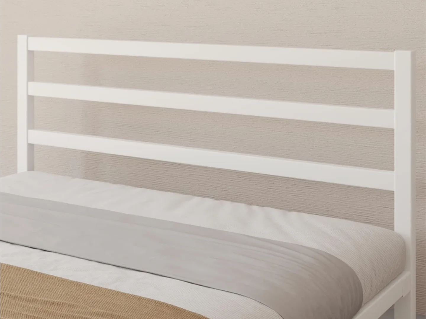 Queen Size Bed Frame, Metal Platform with Headboard image indicator(4)