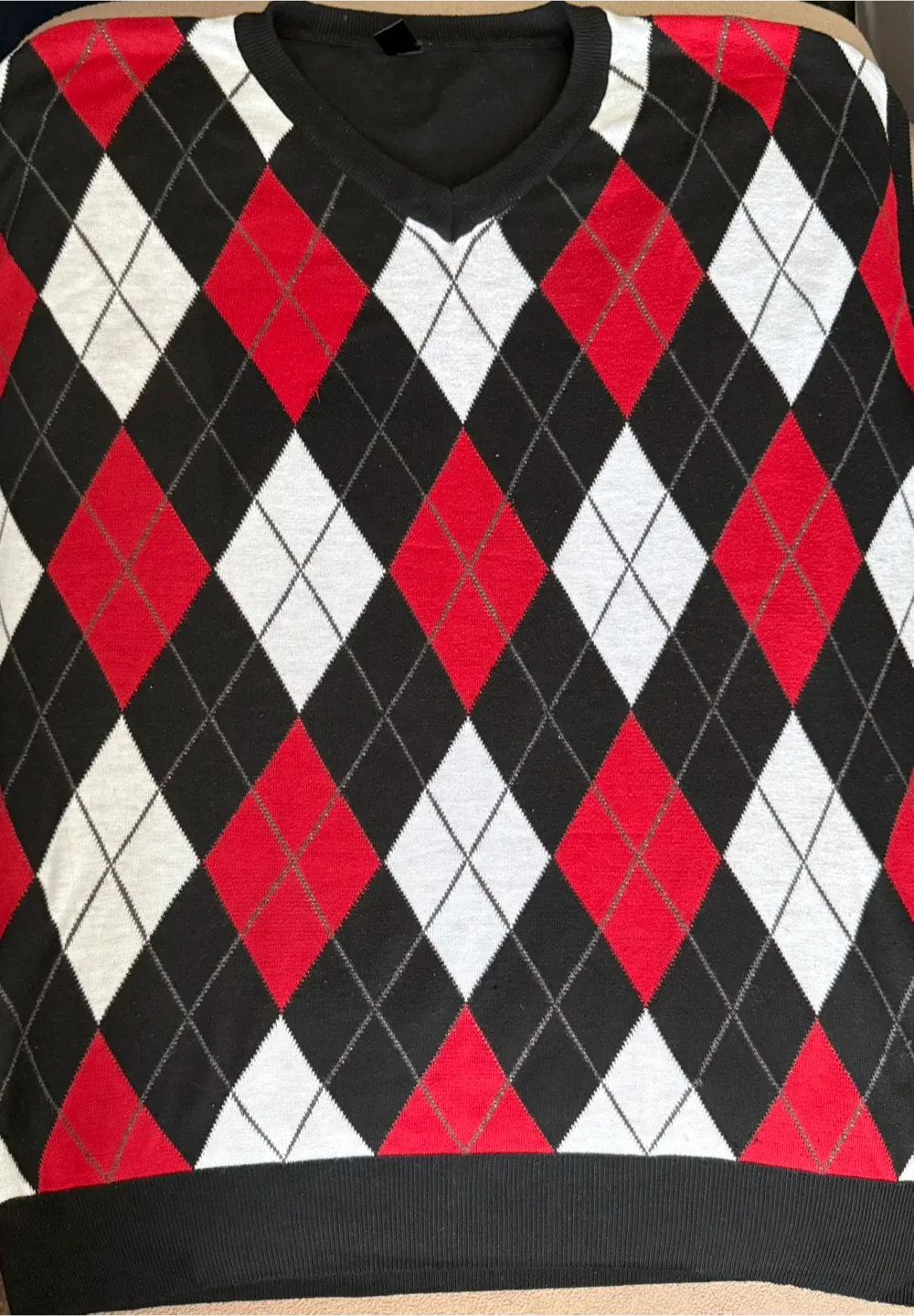 C-Net Argyle Sweater Vest - 3XL