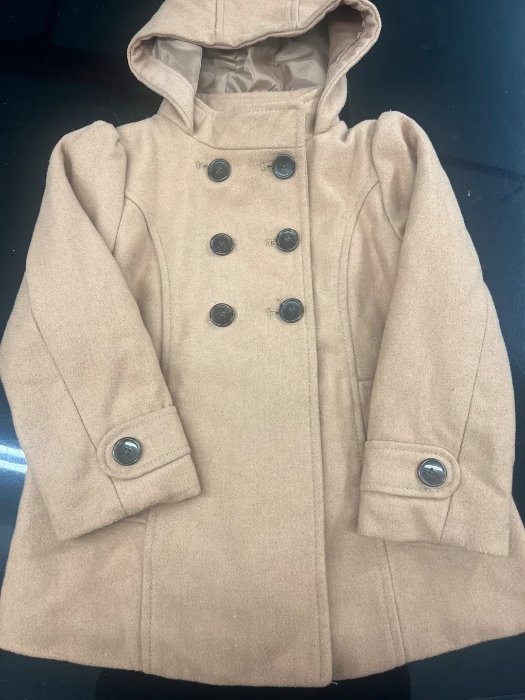 Old Navy Girls' Hooded Coat - Size 5T image indicator(2)