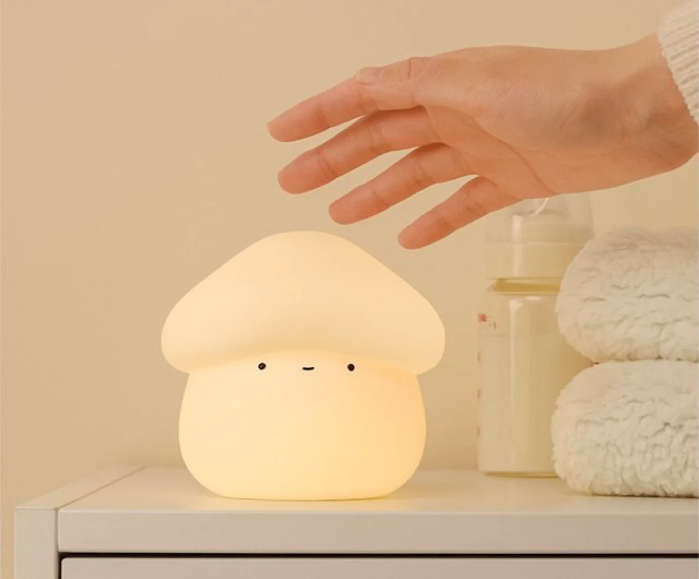 Cute Chubby Mushroom Night Light
