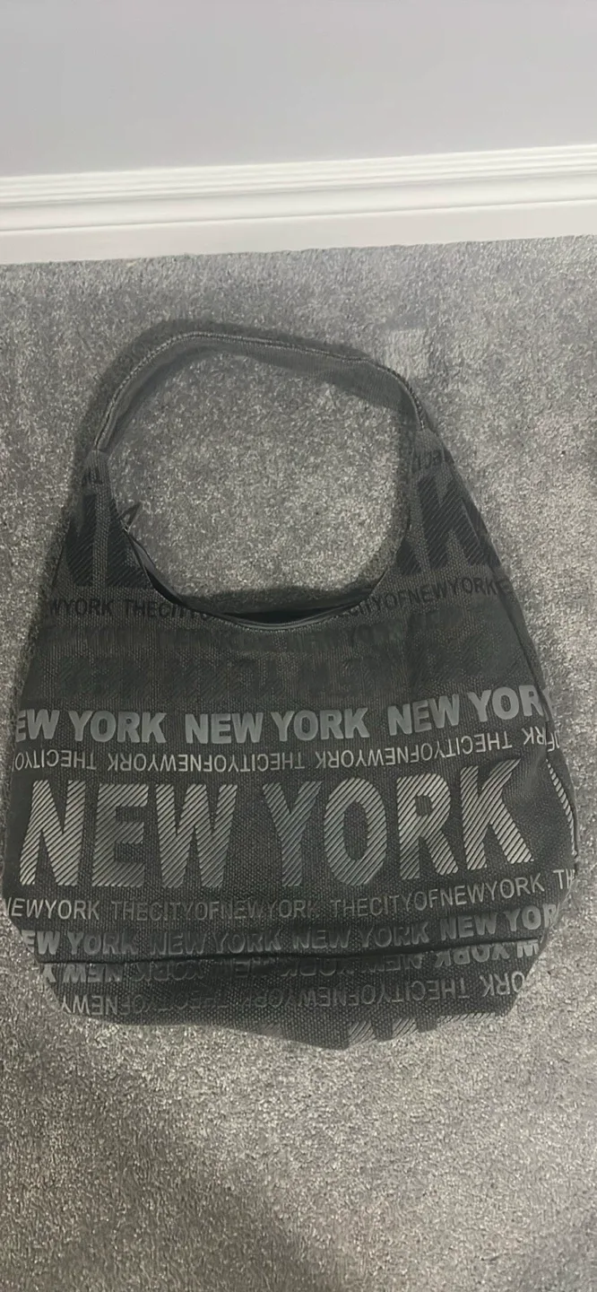 New York Print Shoulder Bag