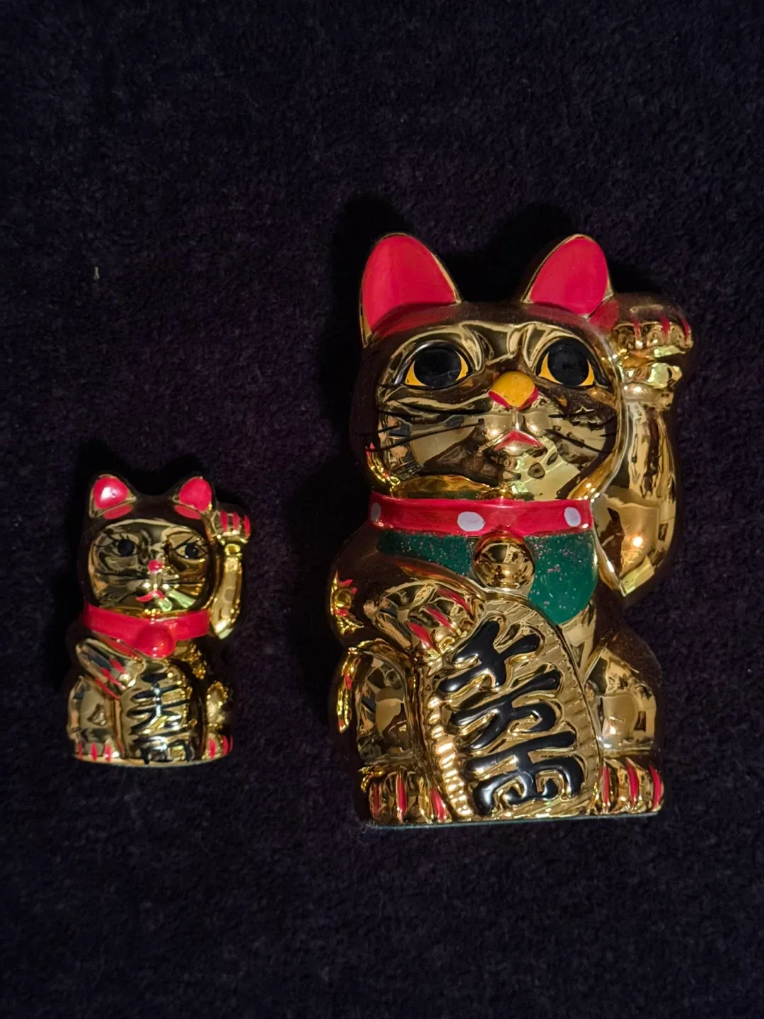 Lucky Cat (Maneki Neko) Set coin bank thumbnail