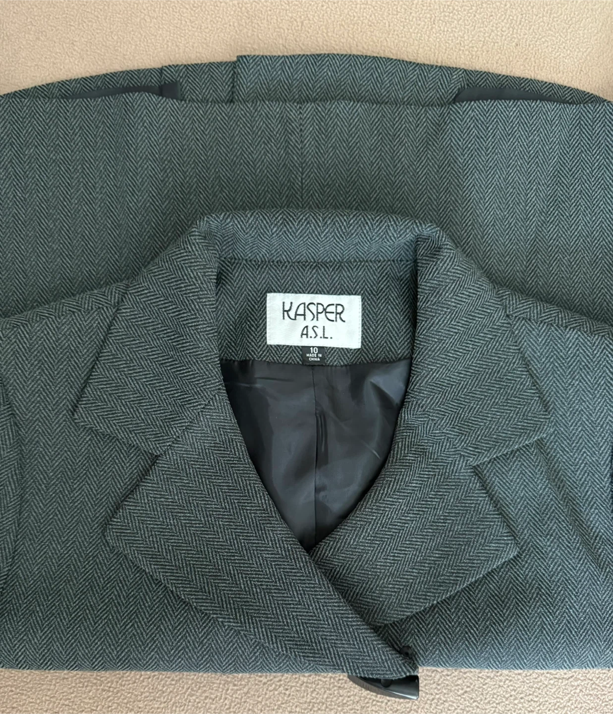 Kasper A.S.L. Blazer & Skirt Set - Size 10 - photo 3