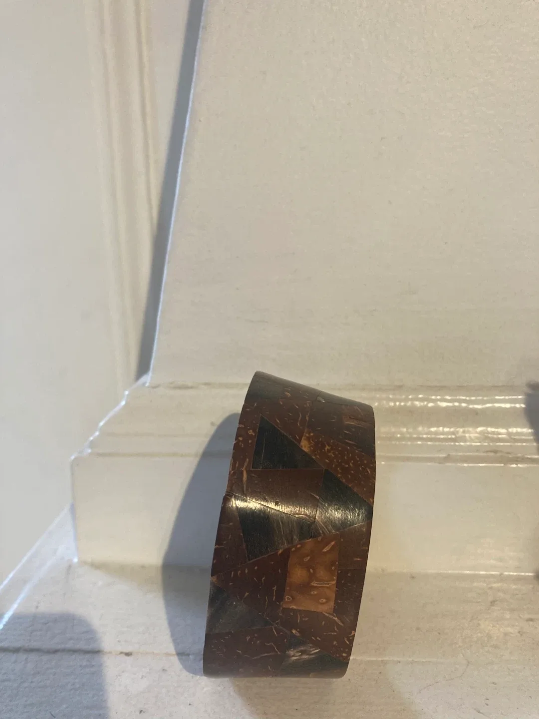 Unique Crafted Wooden Bracelet - Brown image indicator(3)