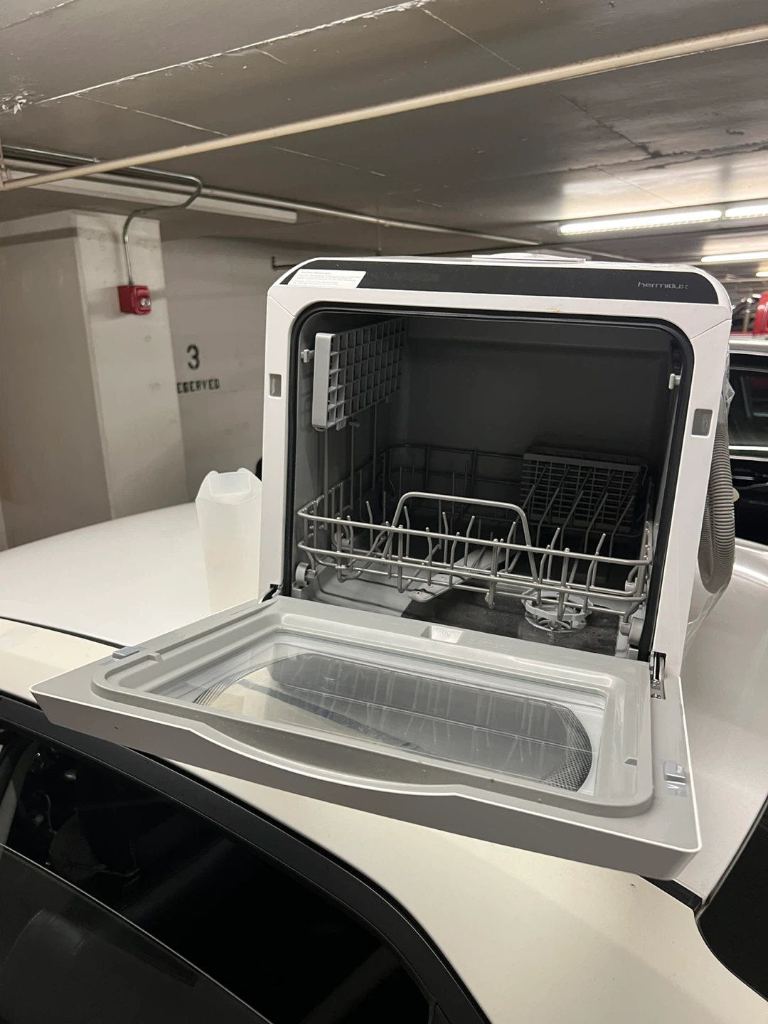 Hermitlux Compact Countertop Dishwasher - White - photo 5