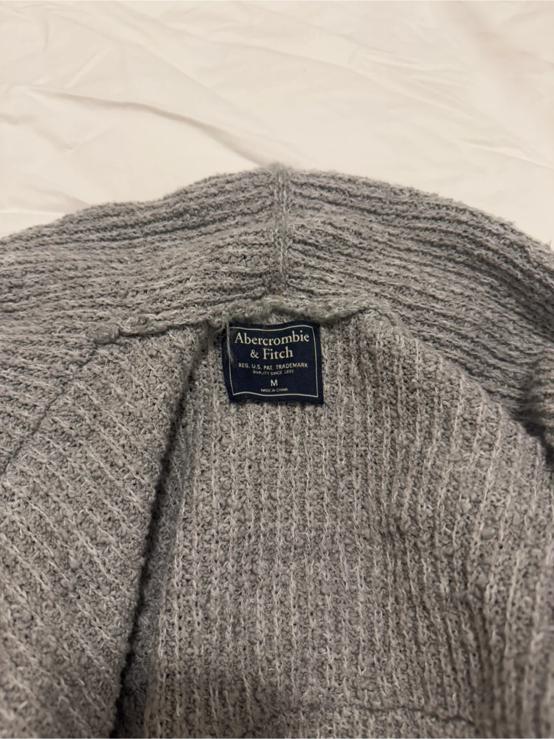 Abercrombie & Fitch Grey Knit Cardigan - M - photo 3