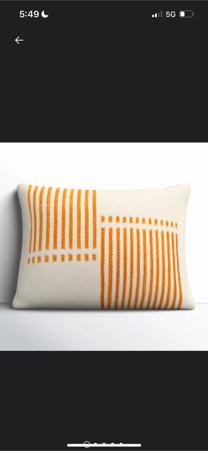 New H&M Home Cushion Cover - 20" x 14" thumbnail