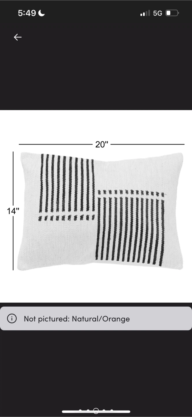New H&M Home Cushion Cover - 20" x 14" - photo 4