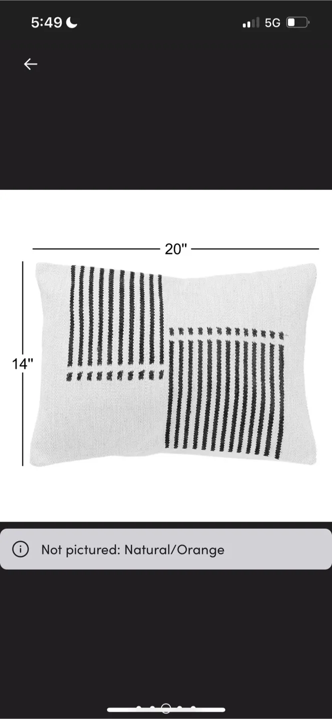 New H&M Home Cushion Cover - 20" x 14" image indicator(4)