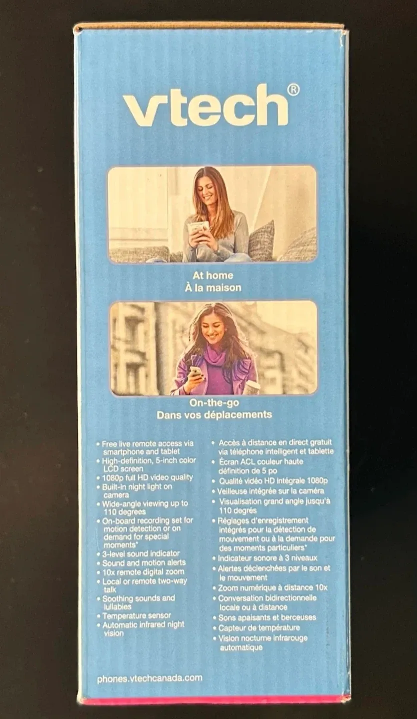 🔥Deal!  VTech 5" Smart Wi-Fi 1080p Video Monitor image indicator(3)