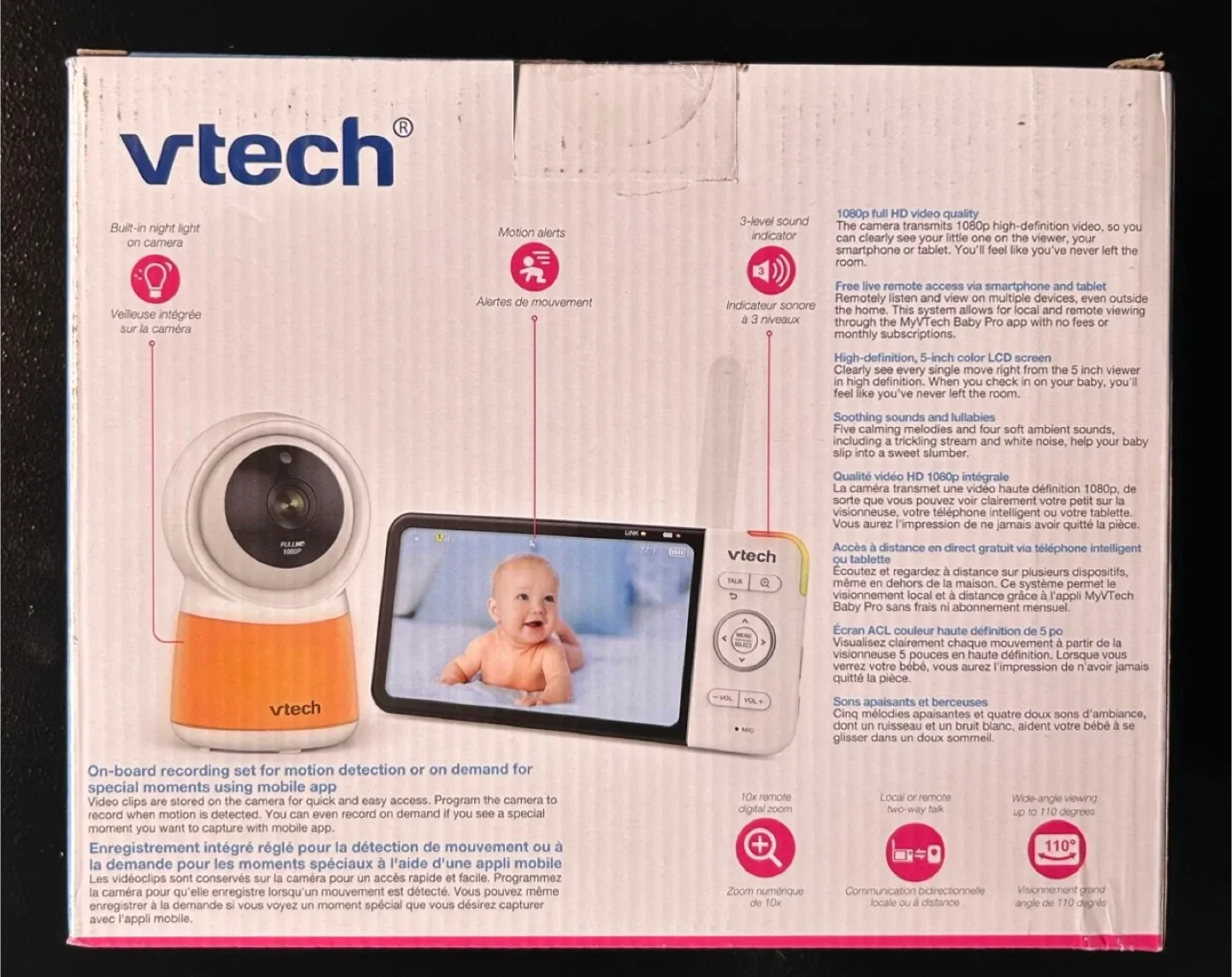 🔥Deal!  VTech 5" Smart Wi-Fi 1080p Video Monitor image indicator(2)