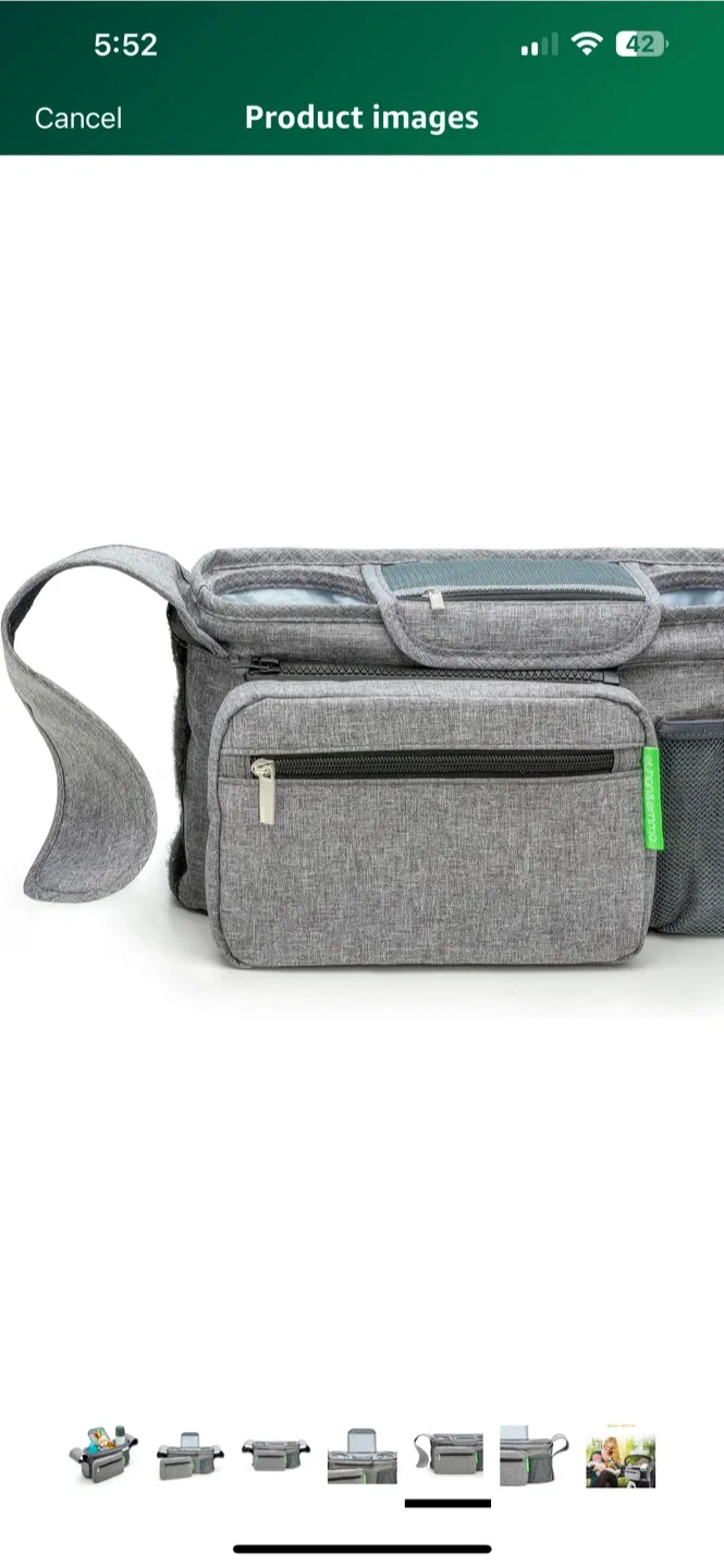 BNIB Ethan & Emma Universal Stroller Organizer - Grey image indicator(4)