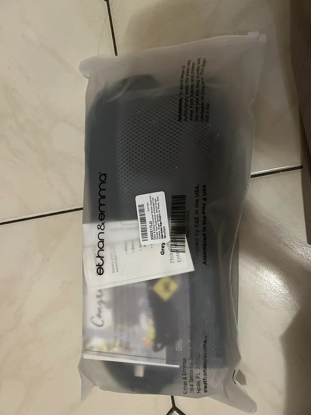 BNIB Ethan & Emma Universal Stroller Organizer - Grey image indicator(9)