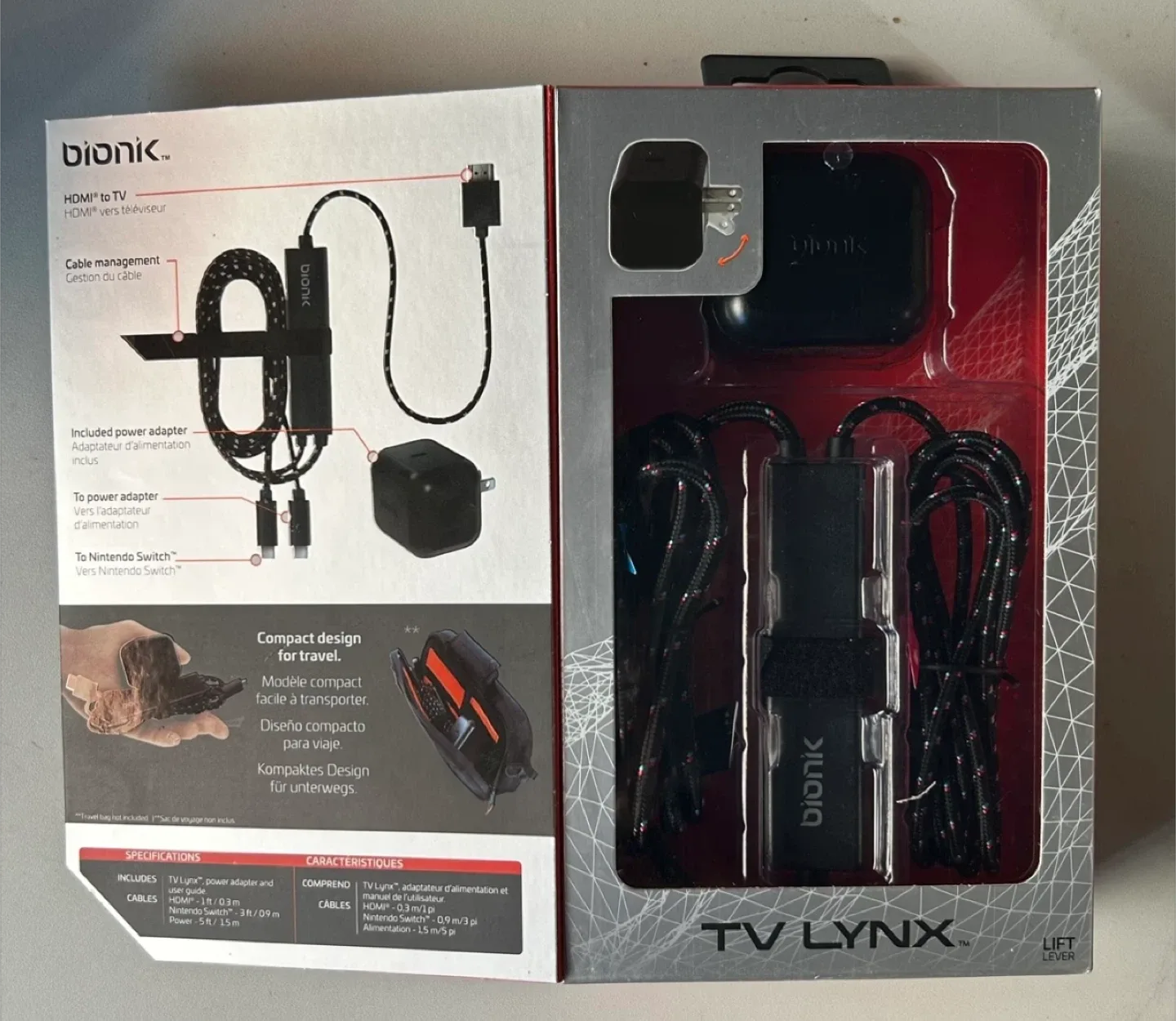 Portable HDMI Connect and Charge Kit for Nintendo Switch image indicator(2)