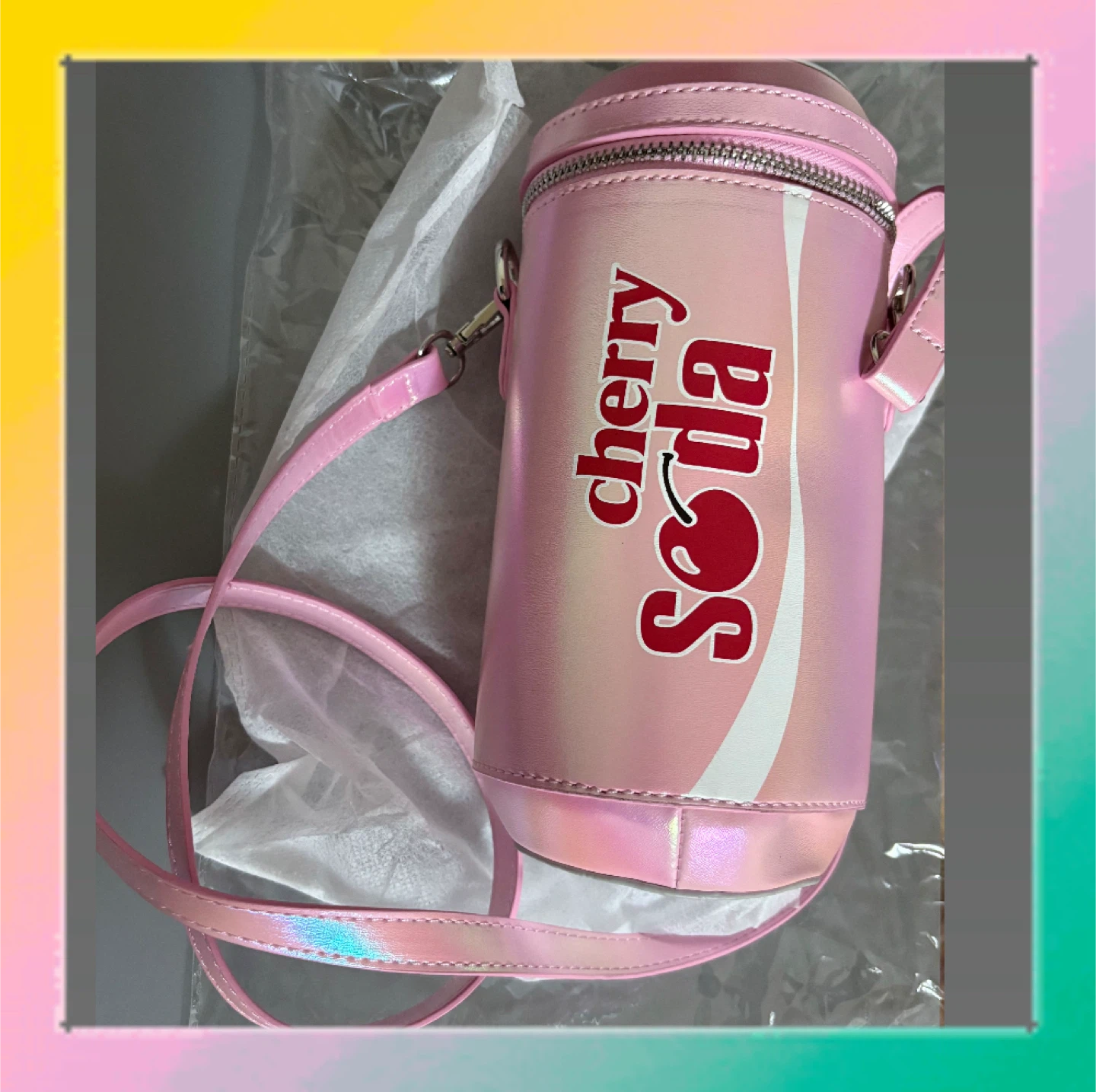 Kawaii Cherry Soda Pop Can Purse New