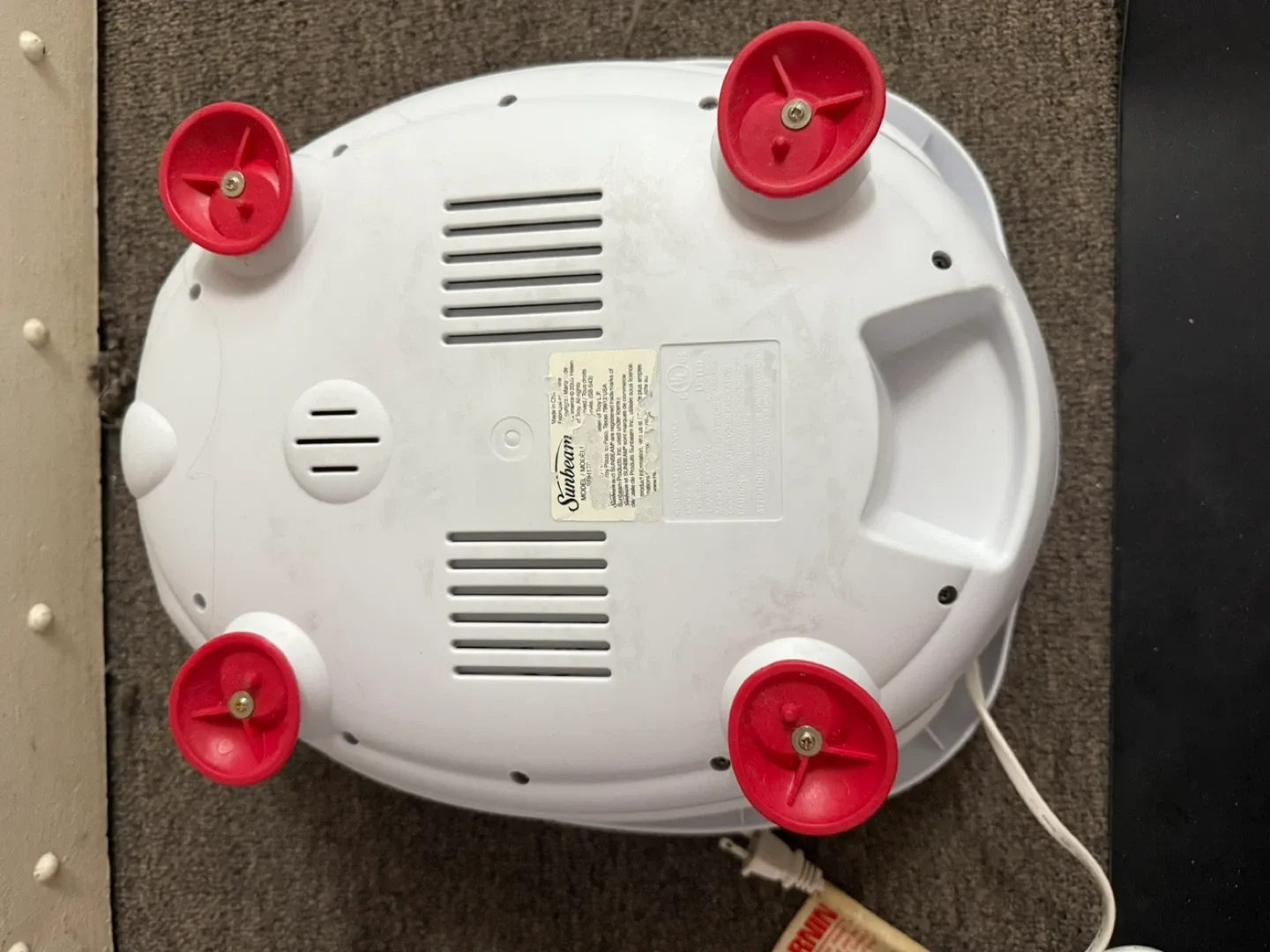 Sunbeam Foot Spa - Red and White image indicator(4)