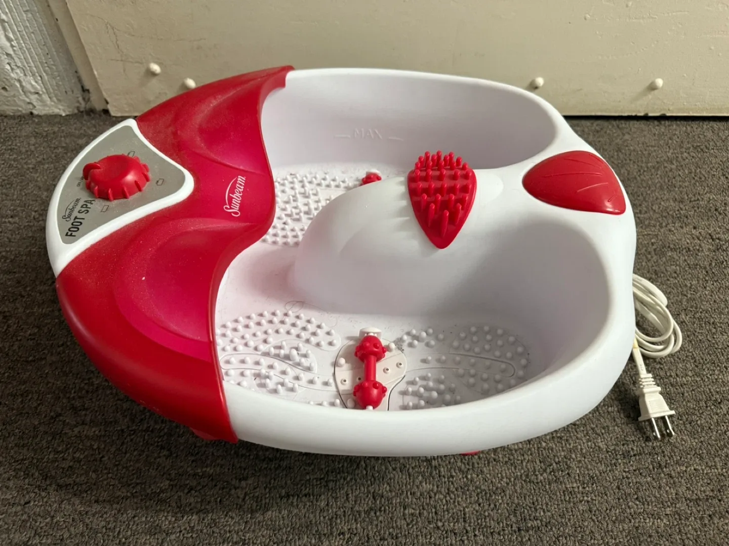 Sunbeam Foot Spa - Red and White image indicator(2)