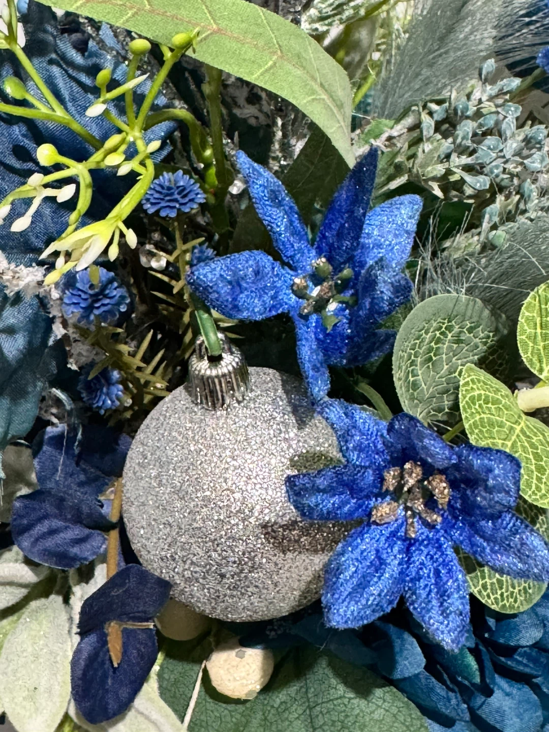 Blue Christmas Floral Arrangement - photo 3