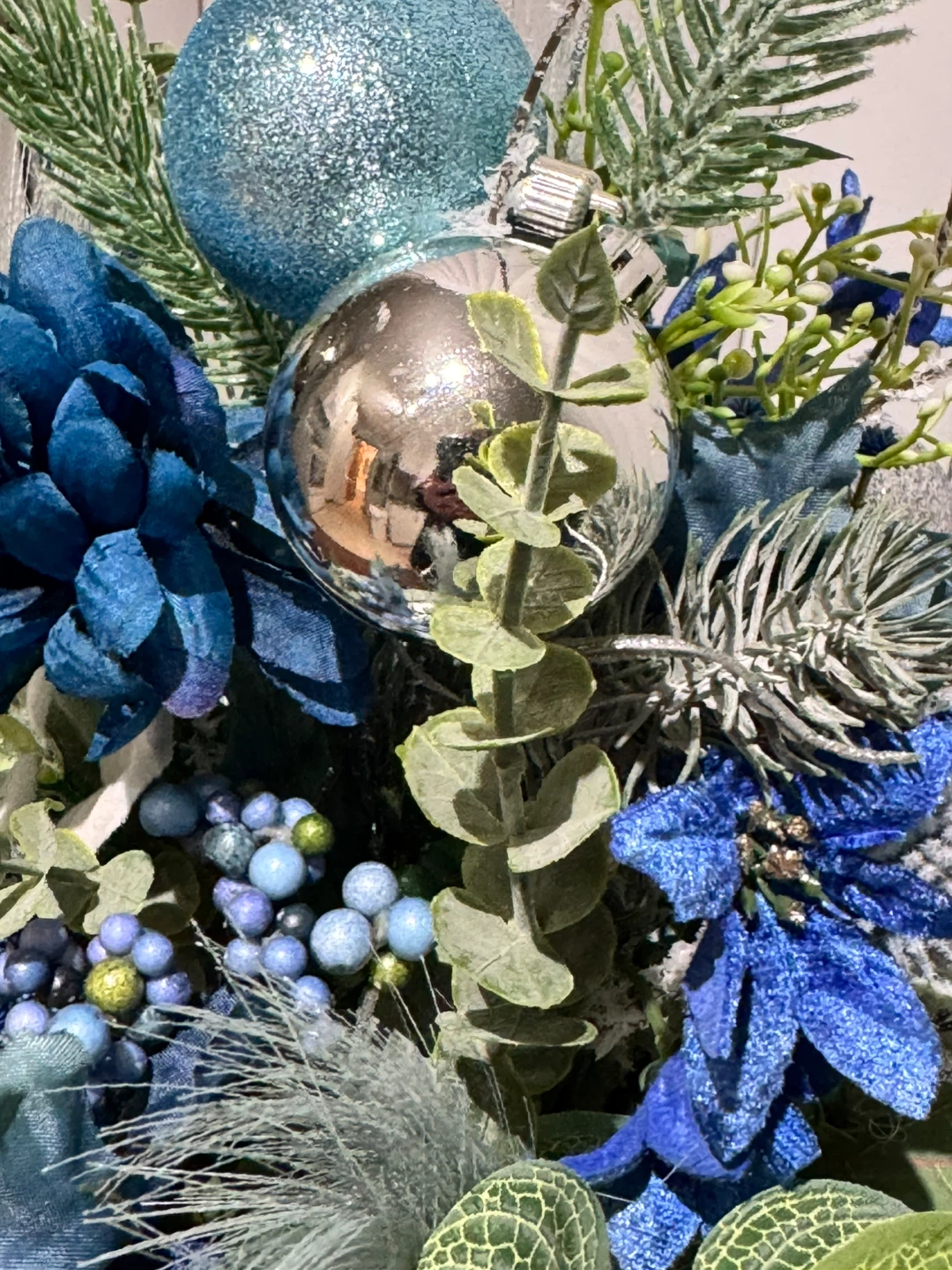 Blue Christmas Floral Arrangement - photo 4