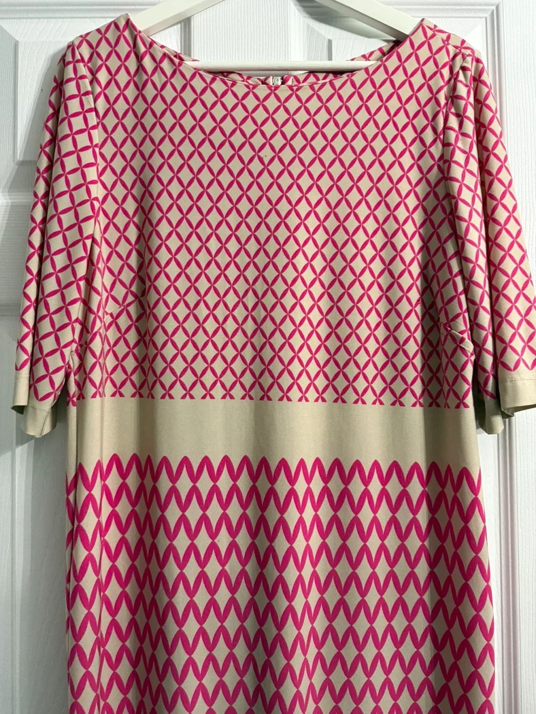 Geometric patterned midi dress -size M image indicator(4)