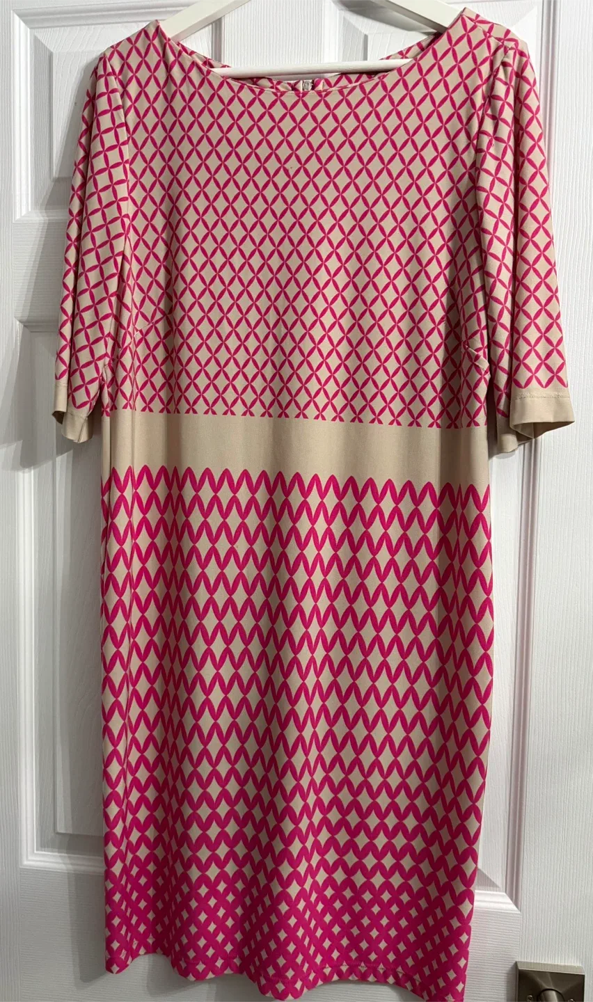 Geometric patterned midi dress -size M image indicator(2)