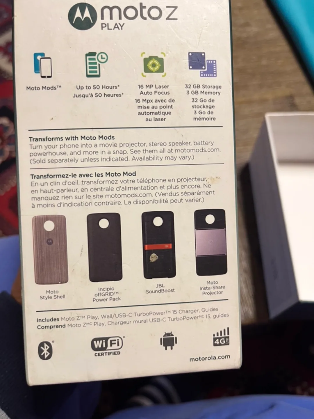 Motorola Moto Z Play with Box image indicator(10)