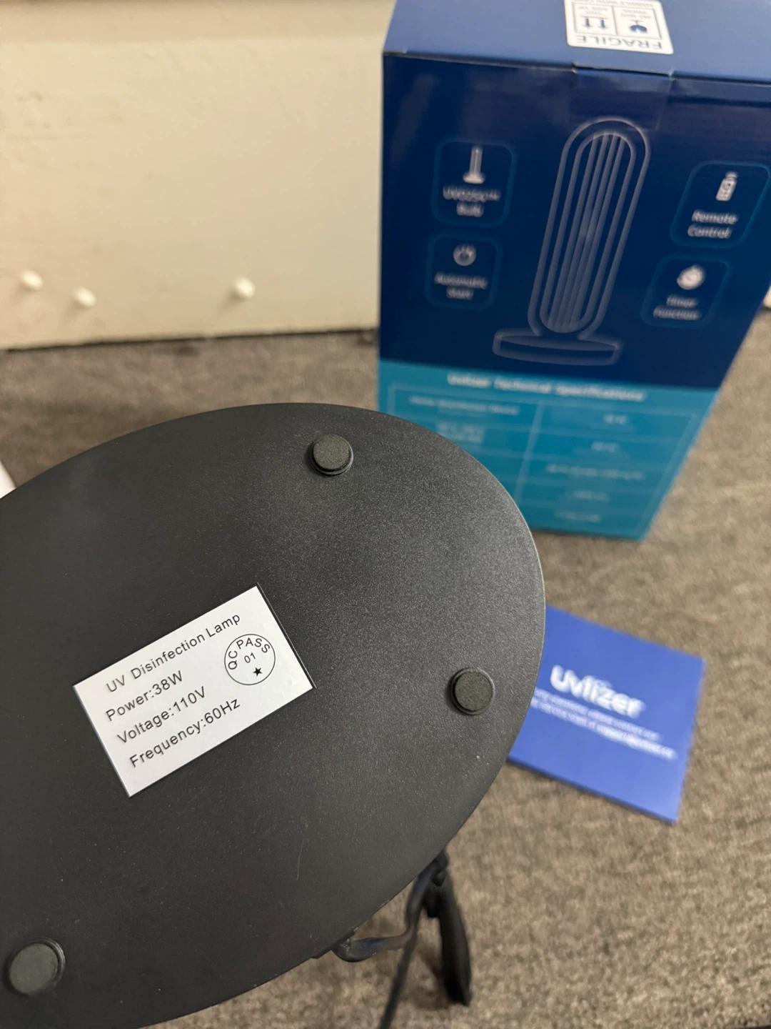 Uvlizer UVO254 Home Disinfection Device - photo 2