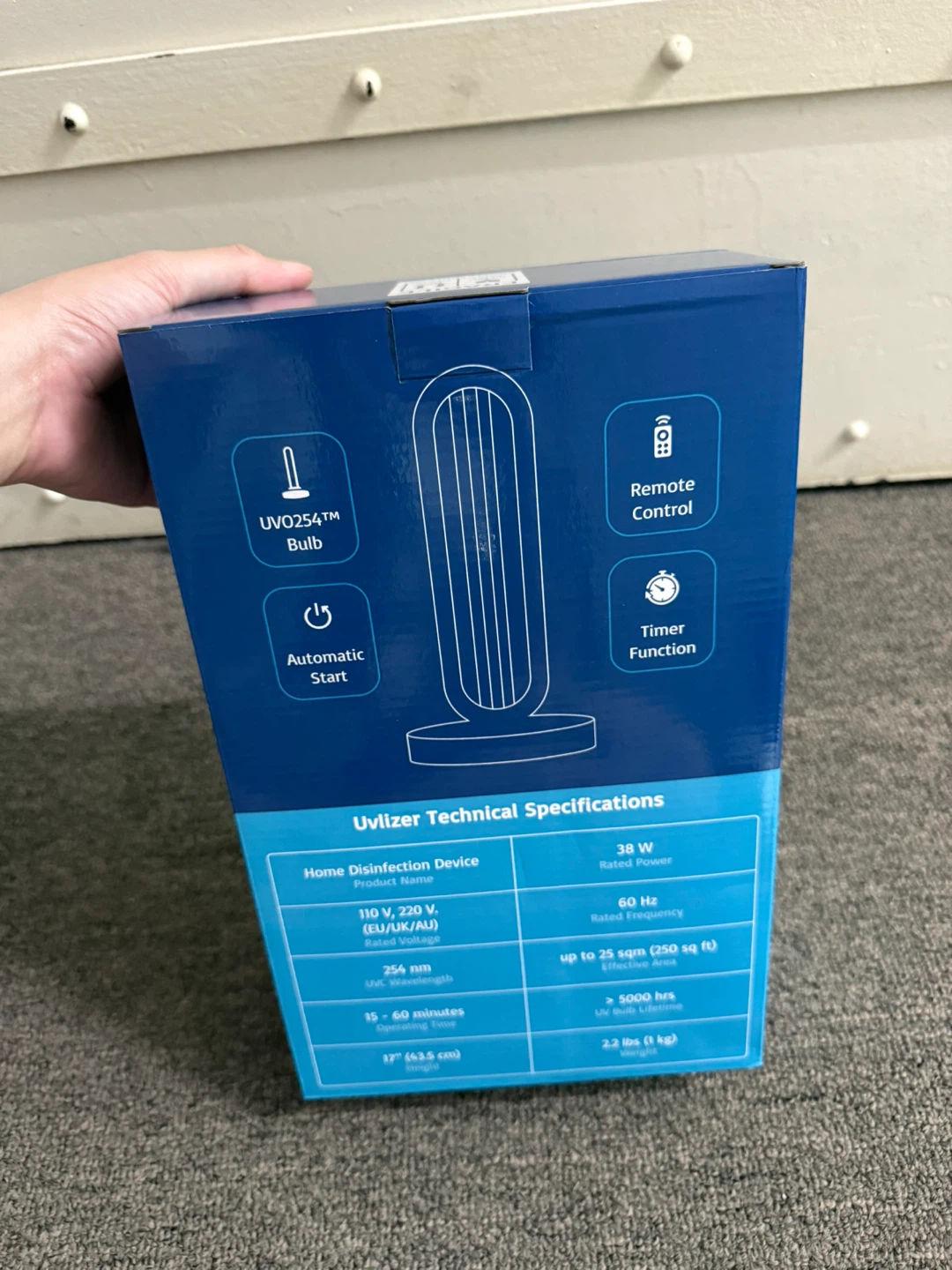 Uvlizer UVO254 Home Disinfection Device - photo 4