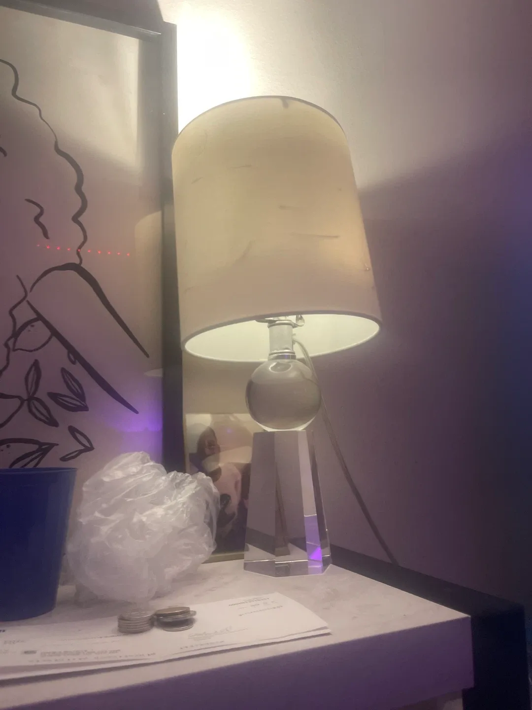 Table Lamp with White Shade 🥕 thumbnail