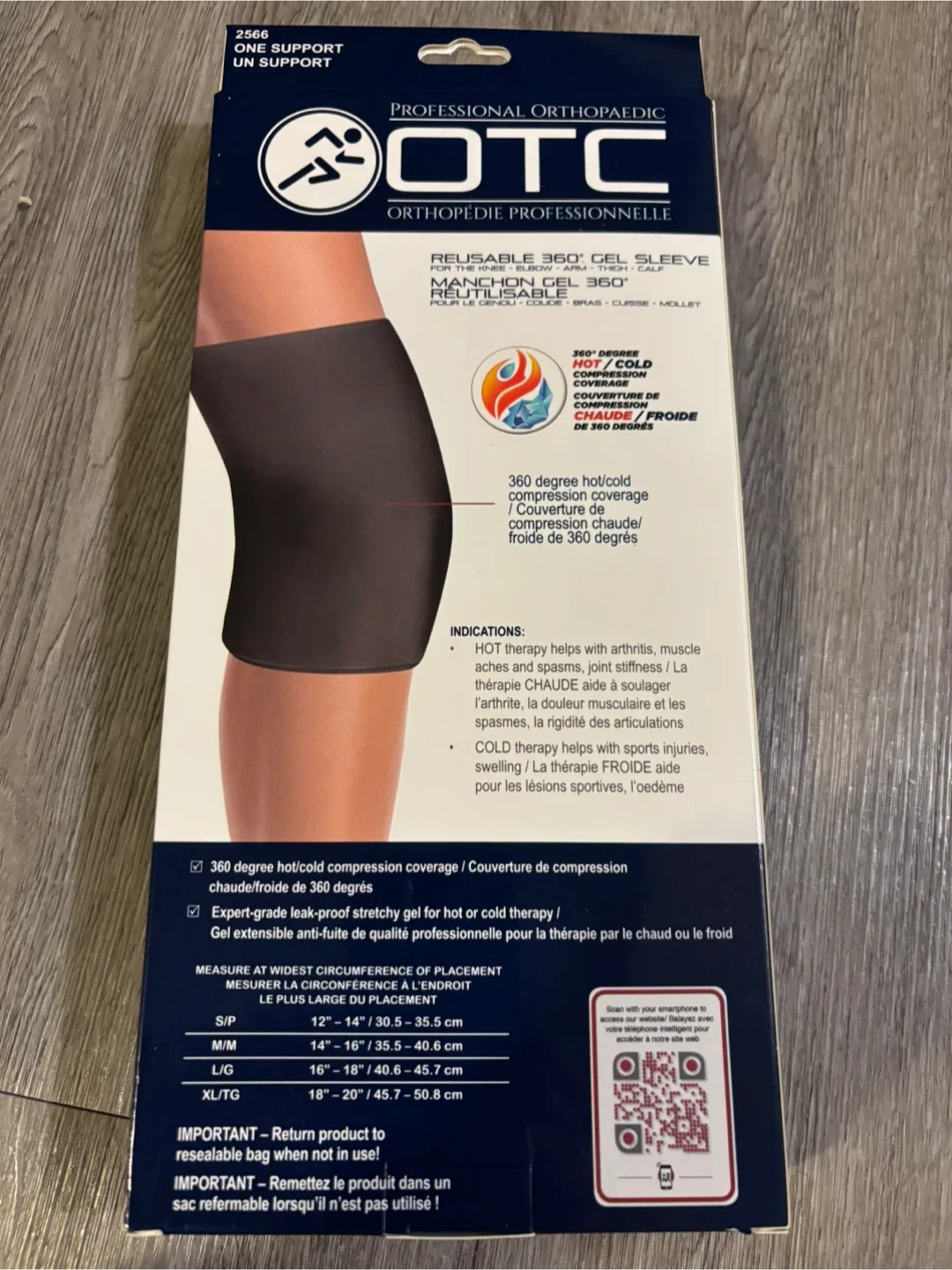 OTC Reusable 360° Gel Sleeve - XL image indicator(2)