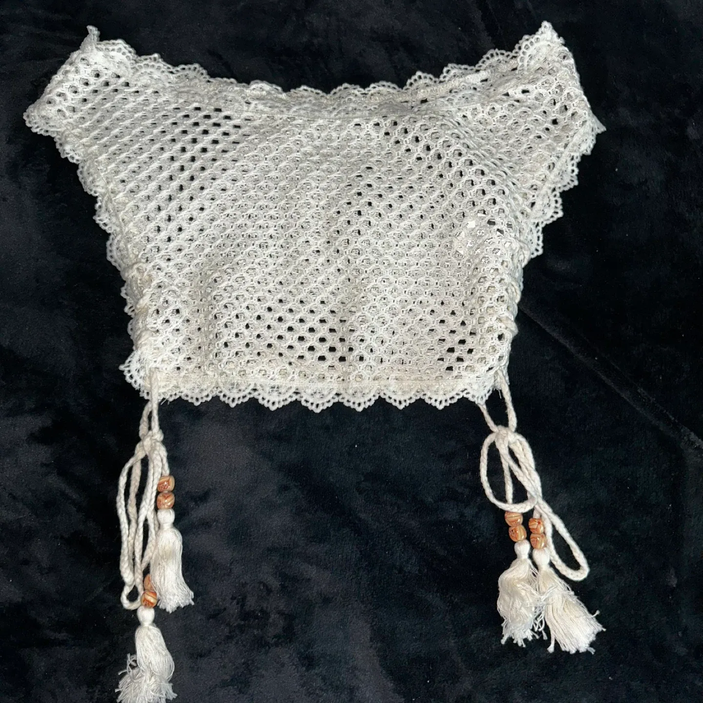 Shein Cream Lace Top - Size XS