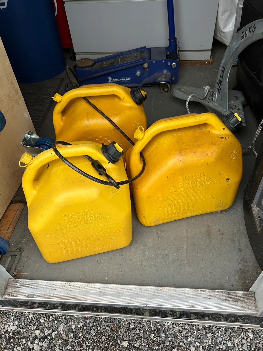 Diesel Fuel Cans - Yellow